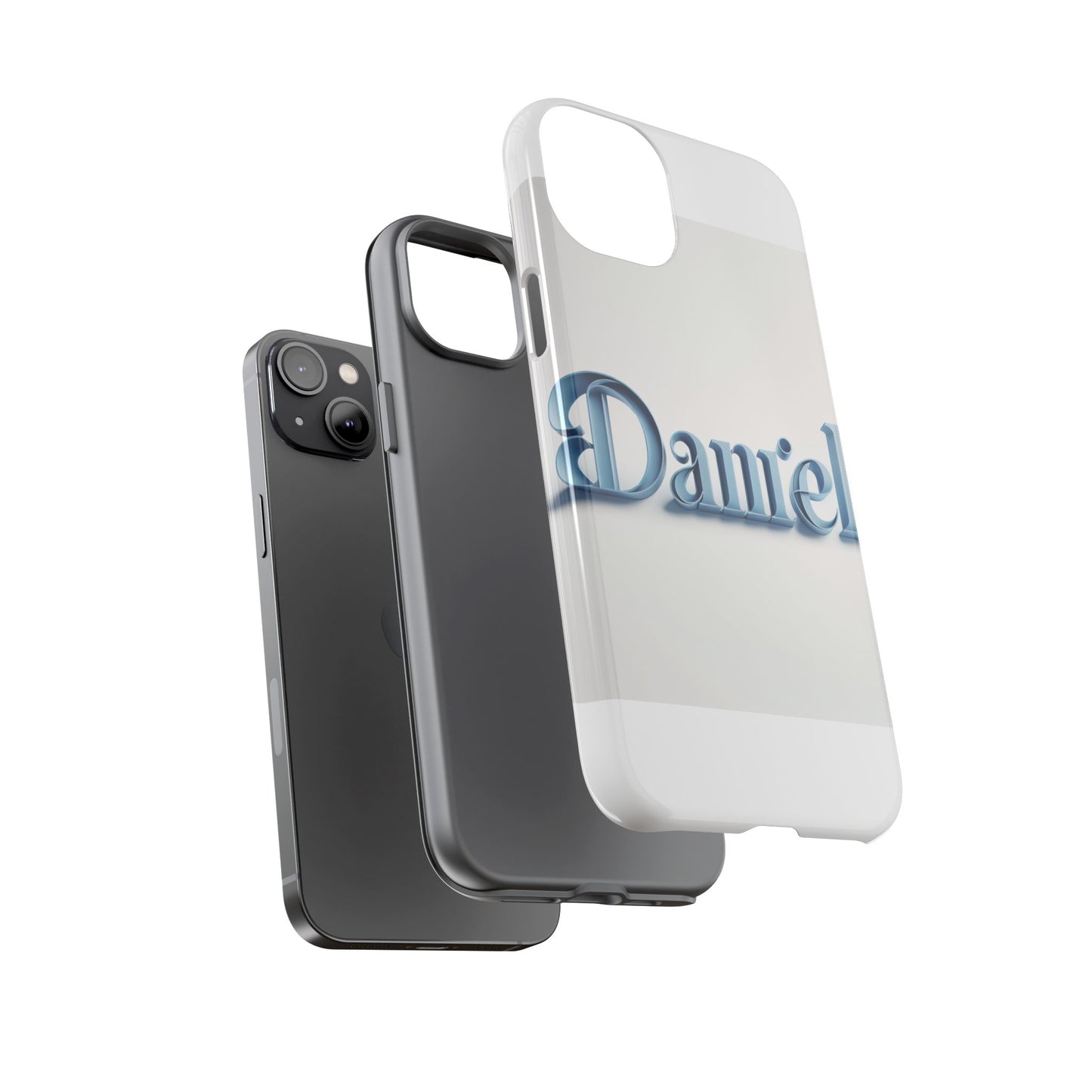 vibrant 3d wrap protective phone case in blue lettering stylish design for unique accessory lovers compatible with iphone 13, 14, 15 & 16 – all models including pro, pro max & plus