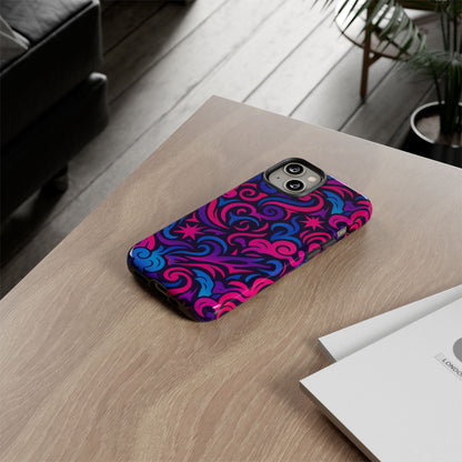 Vibrant 3D Abstract Swirl Phone Case for Creative Individuals – Stylish Protection for Smartphones Compatible with iPhone 13, 14, 15 & 16 – all models including Pro, Pro Max & Plus