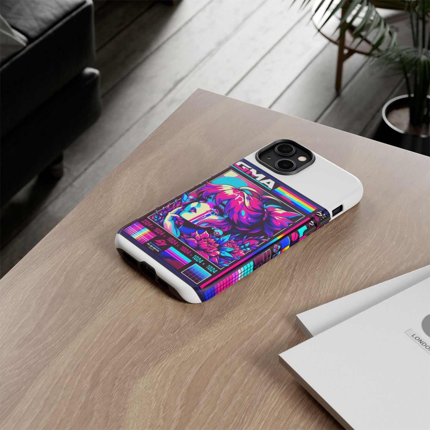 sigma grindset 3d wrap protective phone case for anime lovers, durable shock absorption, uv protected, stylish accessory for unique self-expression