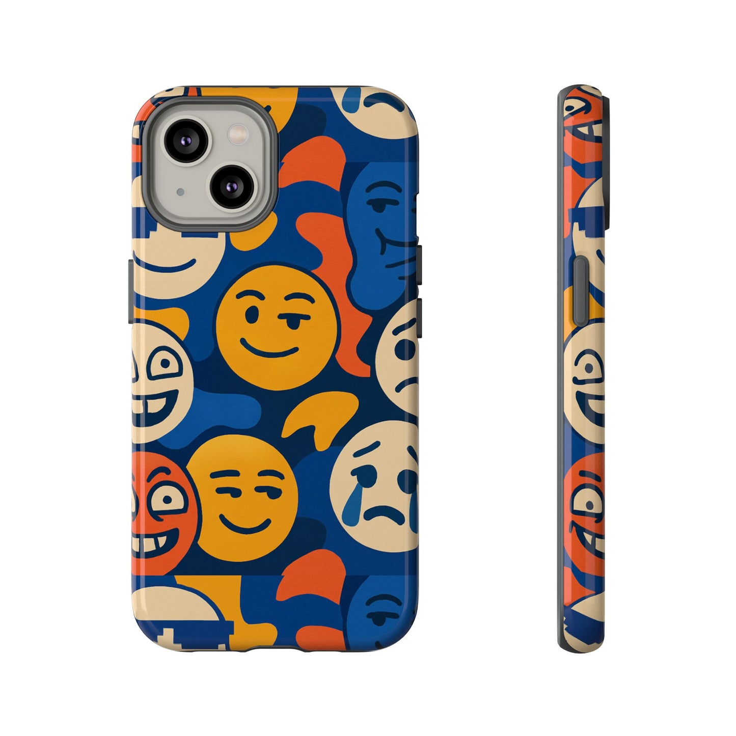 vibrant 3d emoji protective phone case for daily use – bold design for stylish expression – compatible with iphone 13, 14, 15 & 16 – all models including pro, pro max & plus