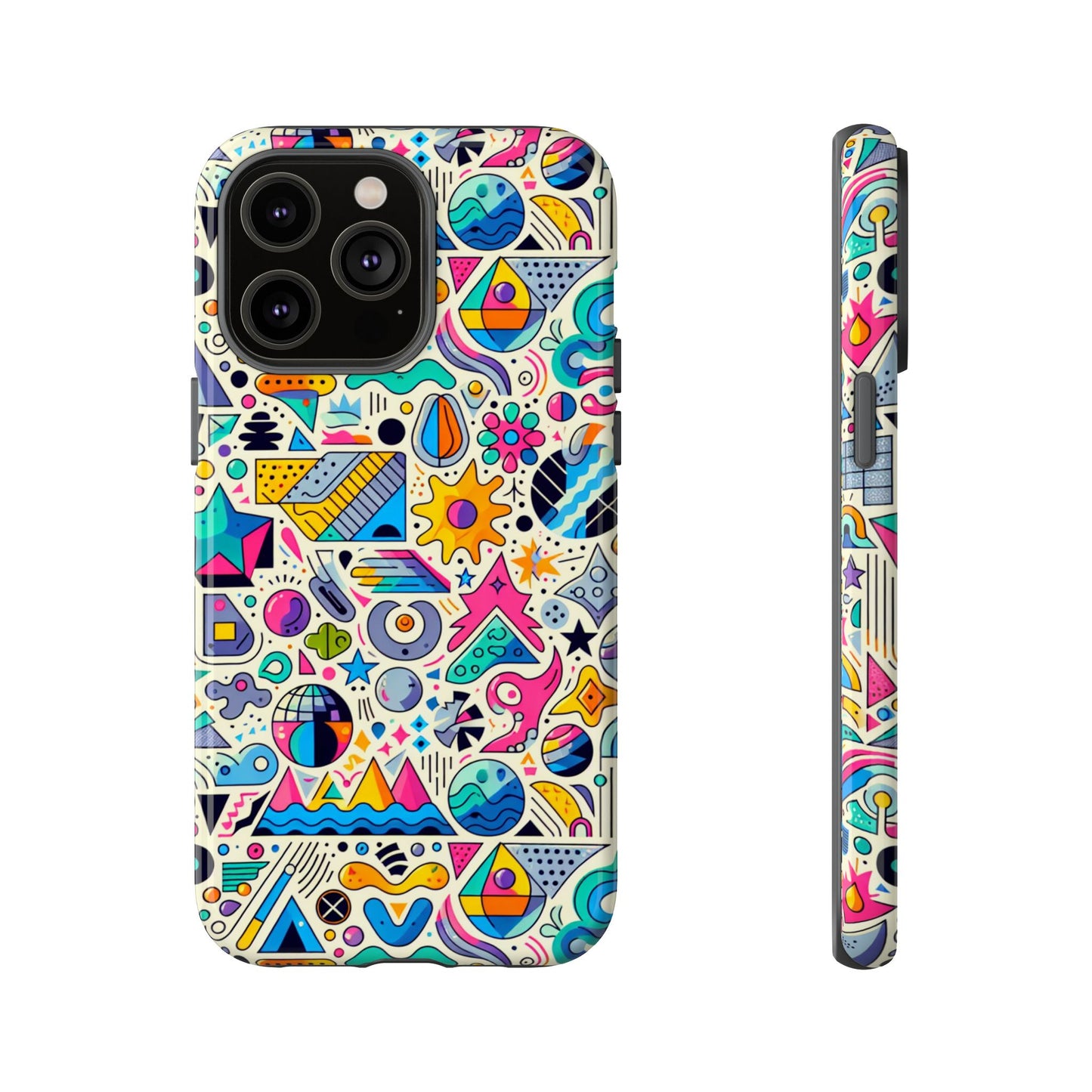 pattern image 5 vibrant shockproof phone case for anime and comic fans - stylish protective cover with 3d wrap design compatible with iphone 13, 14, 15 & 16 – all models including pro, pro max & plus