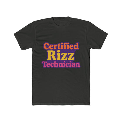 Certified Rizz Technician Unisex T-Shirt - Funny Meme Graphic Tee for Men & Women - Multicolor Design