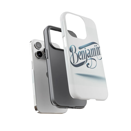 Vibrant 3D Typography Protective Phone Case in Blue – Stylish Protection for Smartphones Compatible with iPhone 13, 14, 15 & 16 – All Models Including Pro, Pro Max & Plus