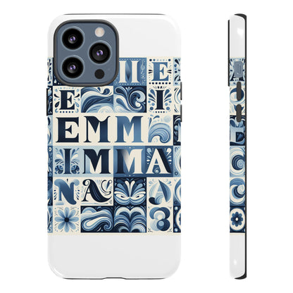 Vibrant 3D Alphabet Design Protective Phone Case in Blue for Stylish Smartphone Accessories Compatible with iPhone 13, 14, 15 & 16 – all models including Pro, Pro Max & Plus