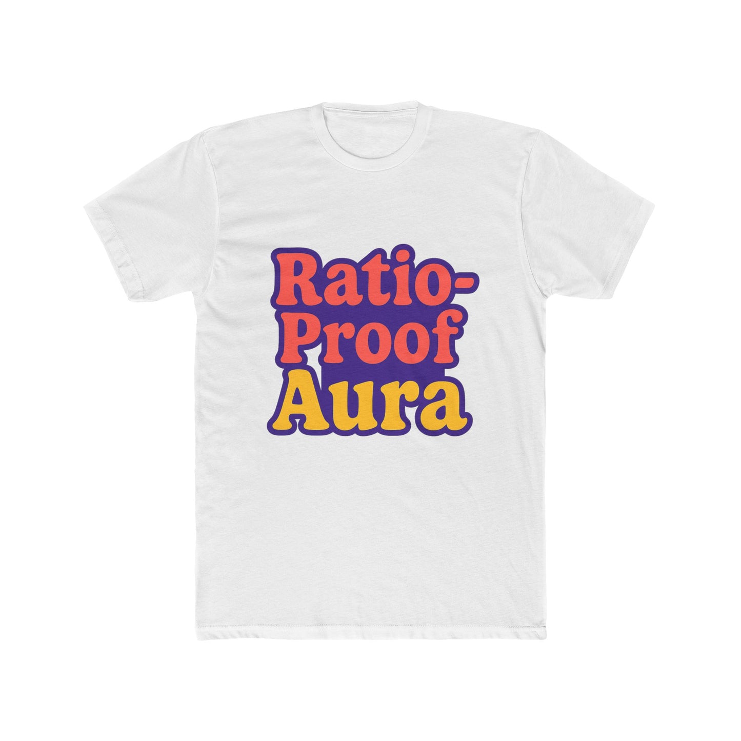 ratio-proof aura unisex t-shirt - funny meme purple tee for trendsetters