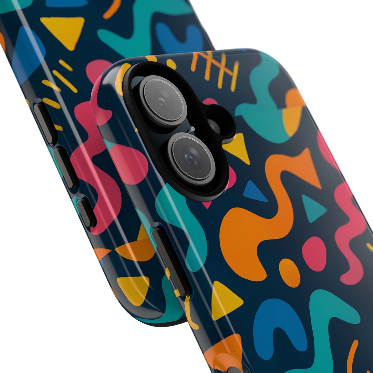vibrant abstract protective phone case with bold 3d design for unique expression and stylish protection compatible with iphone 13, 14, 15 & 16 – all models including pro, pro max & plus
