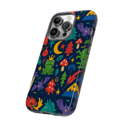Vibrant 3D Wrap Protective Phone Case with Playful Fantasy Design for Unique Smartphone Accessories Compatible with iPhone 13, 14, 15 & 16 – all models including Pro, Pro Max & Plus