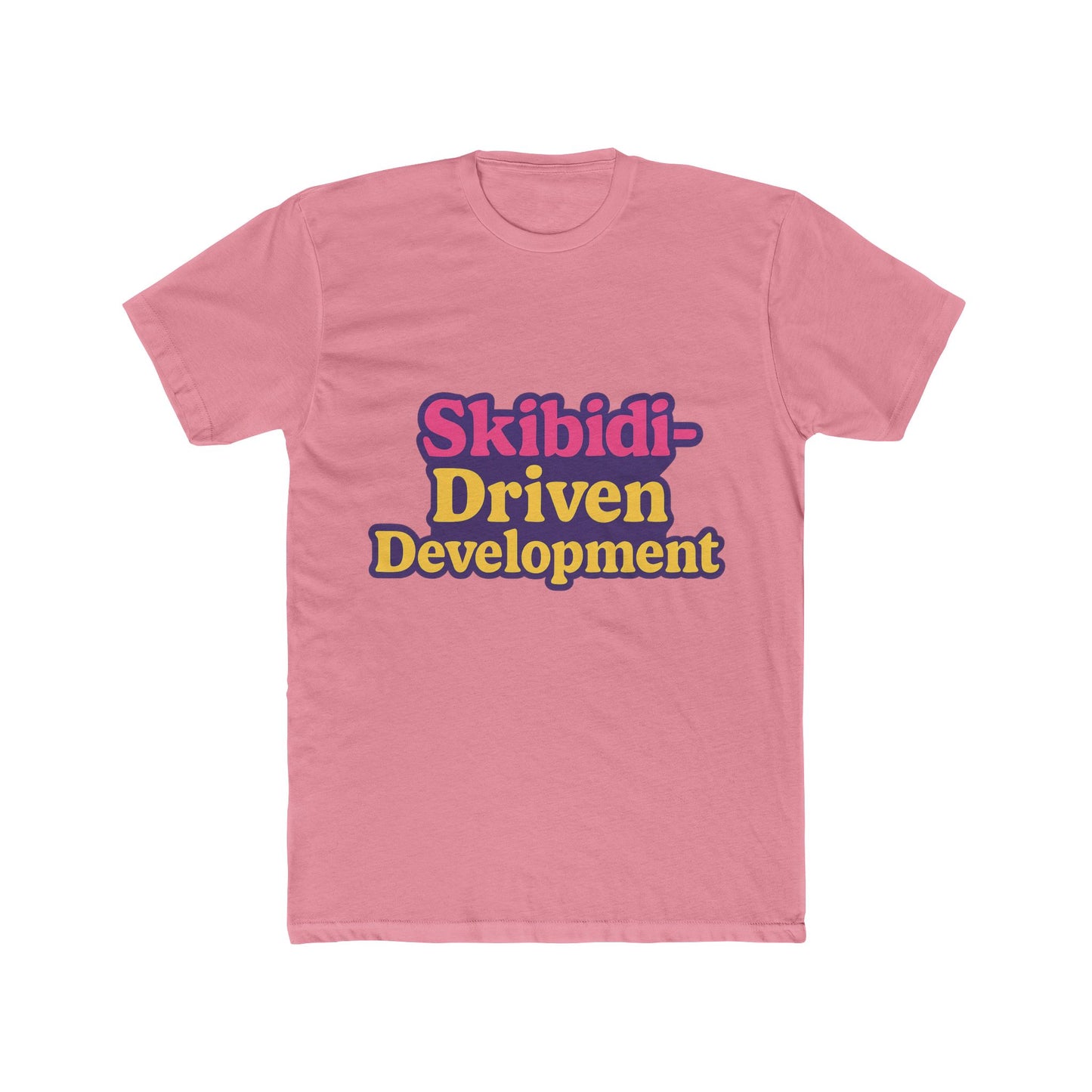 skibidi-driven development meme purple unisex t-shirt - trendy viral graphic tee
