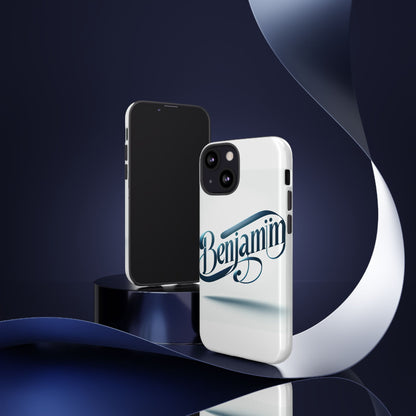 Vibrant 3D Typography Protective Phone Case in Blue – Stylish Protection for Smartphones Compatible with iPhone 13, 14, 15 & 16 – All Models Including Pro, Pro Max & Plus