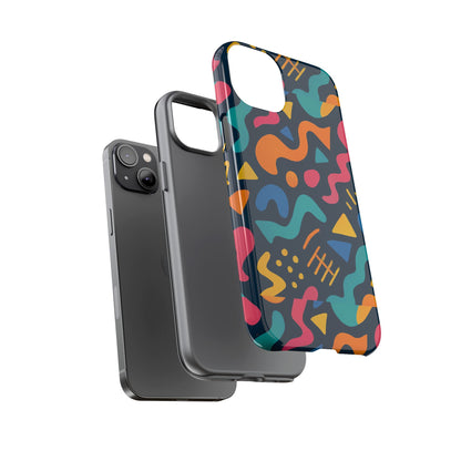 Vibrant Abstract Protective Phone Case with Bold 3D Design for Unique Expression and Stylish Protection Compatible with iPhone 13, 14, 15 & 16 – all models including Pro, Pro Max & Plus