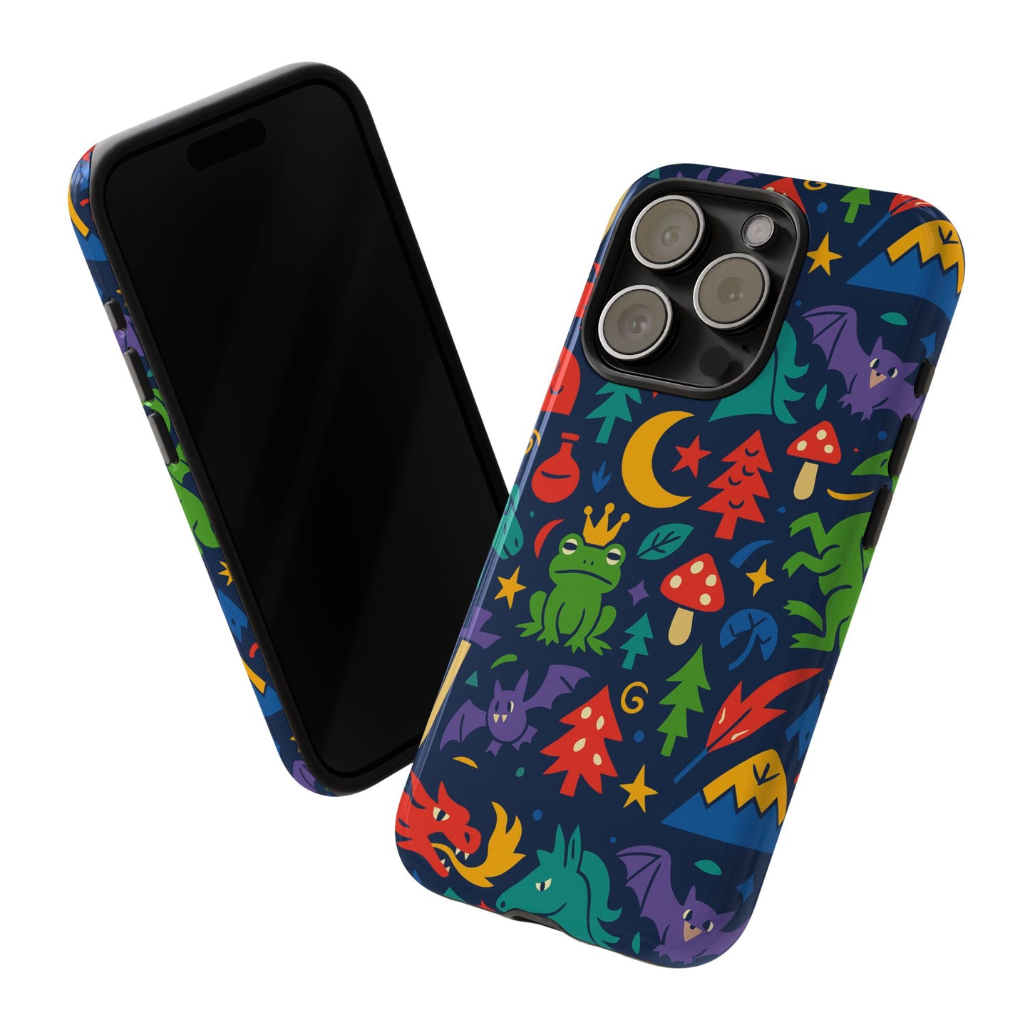 vibrant 3d wrap protective phone case with playful fantasy design for unique smartphone accessories compatible with iphone 13, 14, 15 & 16 – all models including pro, pro max & plus