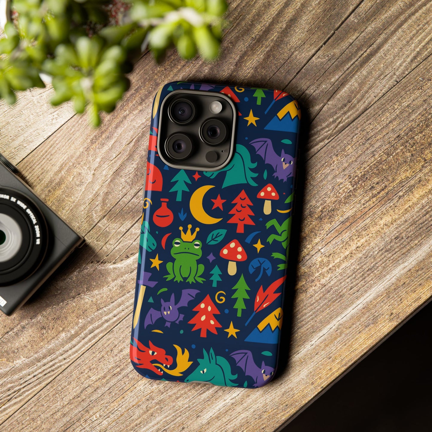 vibrant 3d wrap protective phone case with playful fantasy design for unique smartphone accessories compatible with iphone 13, 14, 15 & 16 – all models including pro, pro max & plus
