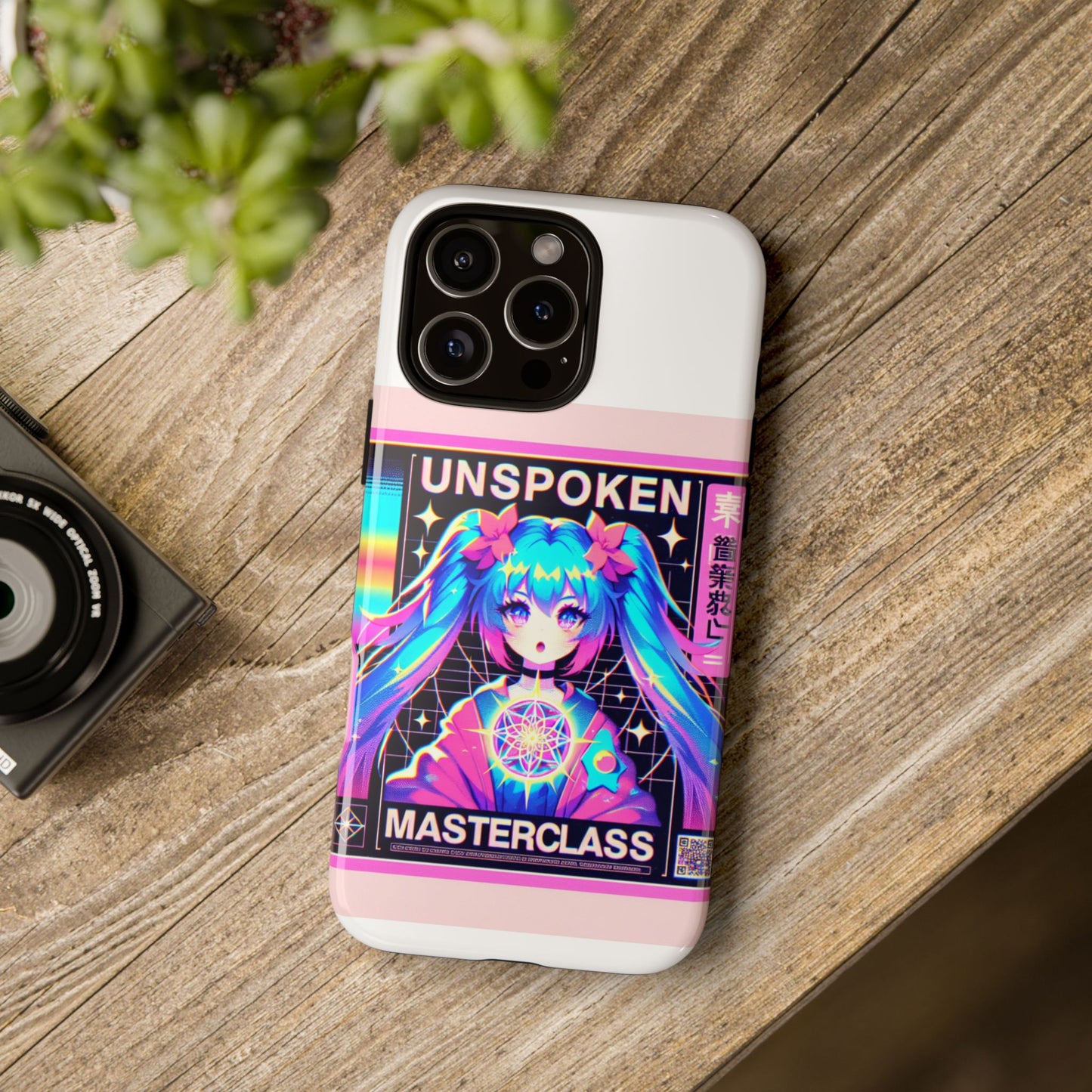 unspoken riz masterclass protective phone case, 3d wrap design, durable shock absorption, uv protected, ideal gift for anime and comic fans, glossy or matte finish