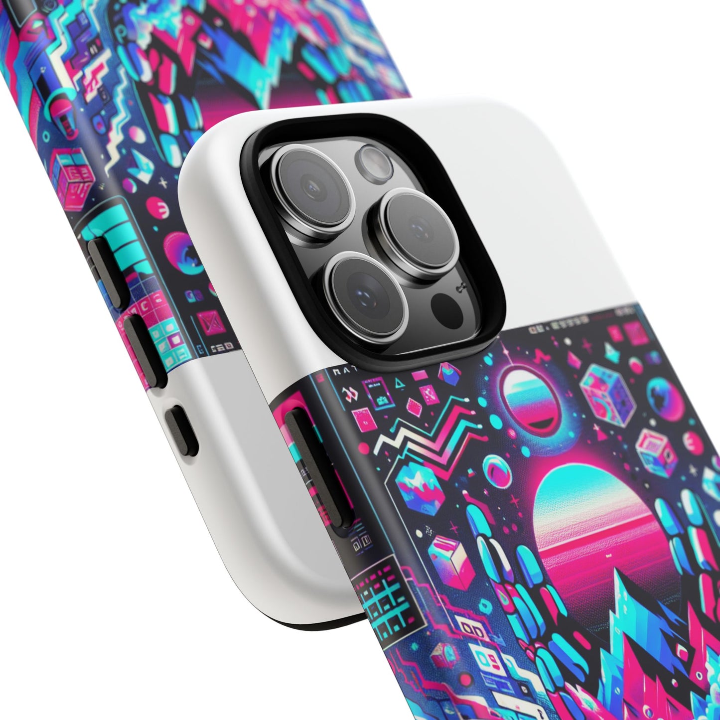 ratio-proof aura protective phone case with 3d wrap design, uv protection, and shock absorption for anime and comic culture fans