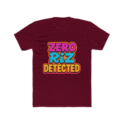Zero Riz Detected Meme Unisex T-Shirt - Multicolor Graphic Tee, Funny Internet Slang T-Shirt, Trendy Casual Wear