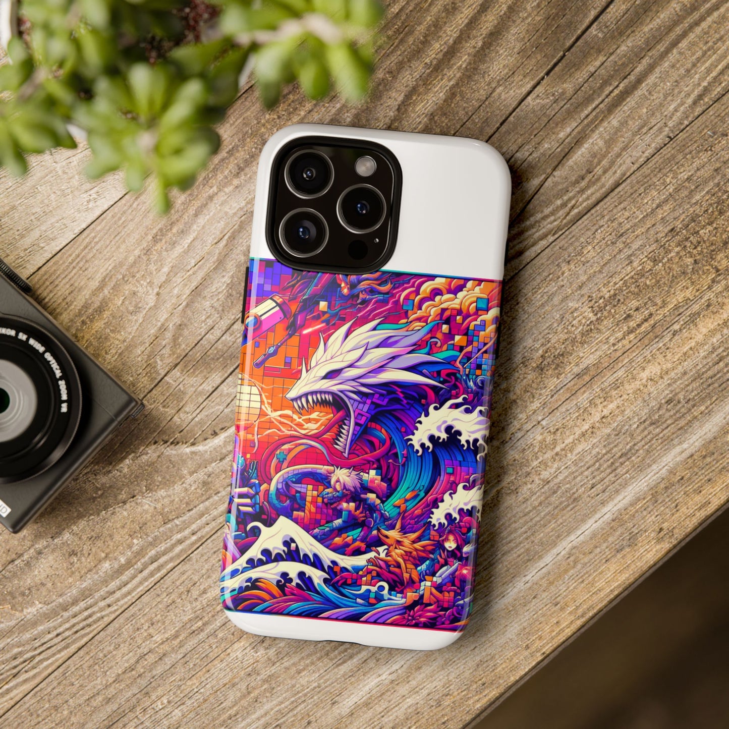 whopper whopper sigma stopper protective phone case 3d wrap, durable shock absorption, uv protection, stylish anime design for men and women