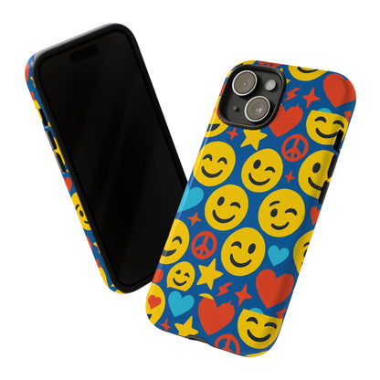 Vibrant 3D Emoji Protective Phone Case for Kids and Adults – Fun Multicolour Design for Stylish Protection Compatible with iPhone 13, 14, 15 & 16 – all models including Pro, Pro Max & Plus