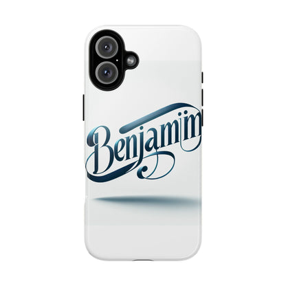 Vibrant 3D Typography Protective Phone Case in Blue – Stylish Protection for Smartphones Compatible with iPhone 13, 14, 15 & 16 – All Models Including Pro, Pro Max & Plus