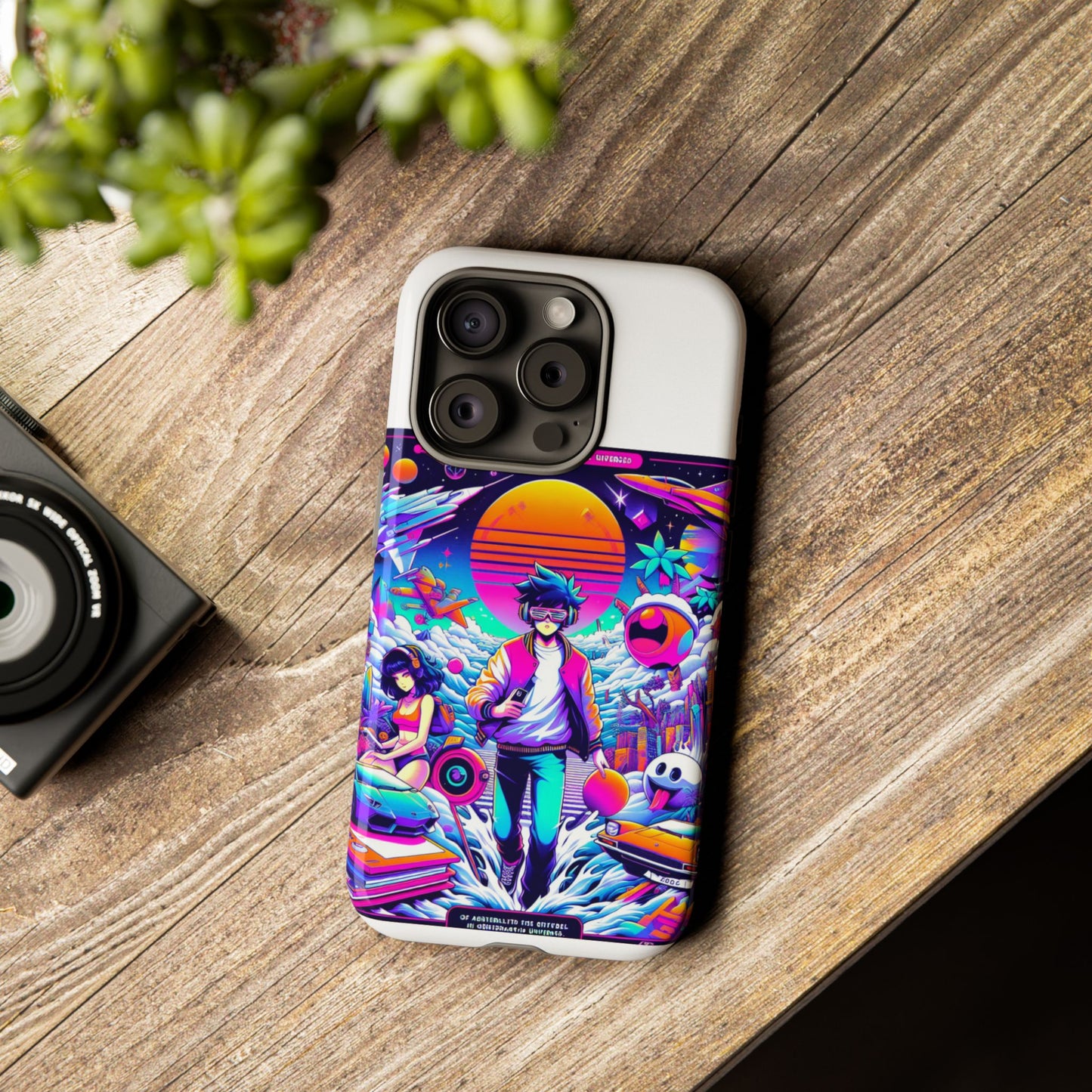 skibidiverse traveller protective phone case with 3d wrap design, durable uv protection, shock absorption for anime and comic culture fans