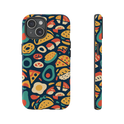 Vibrant Food-Themed Protective Phone Case with 3D Design for Stylish Protection Compatible with iPhone 13, 14, 15 & 16 – all models including Pro, Pro Max & Plus