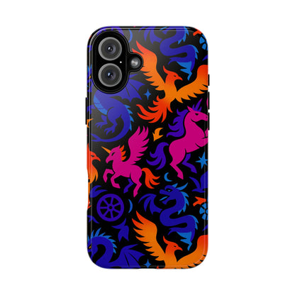 Vibrant 3D Fantasy Design Protective Phone Case for Stylish Protection Compatible with iPhone 13, 14, 15 & 16 – All Models Including Pro, Pro Max & Plus