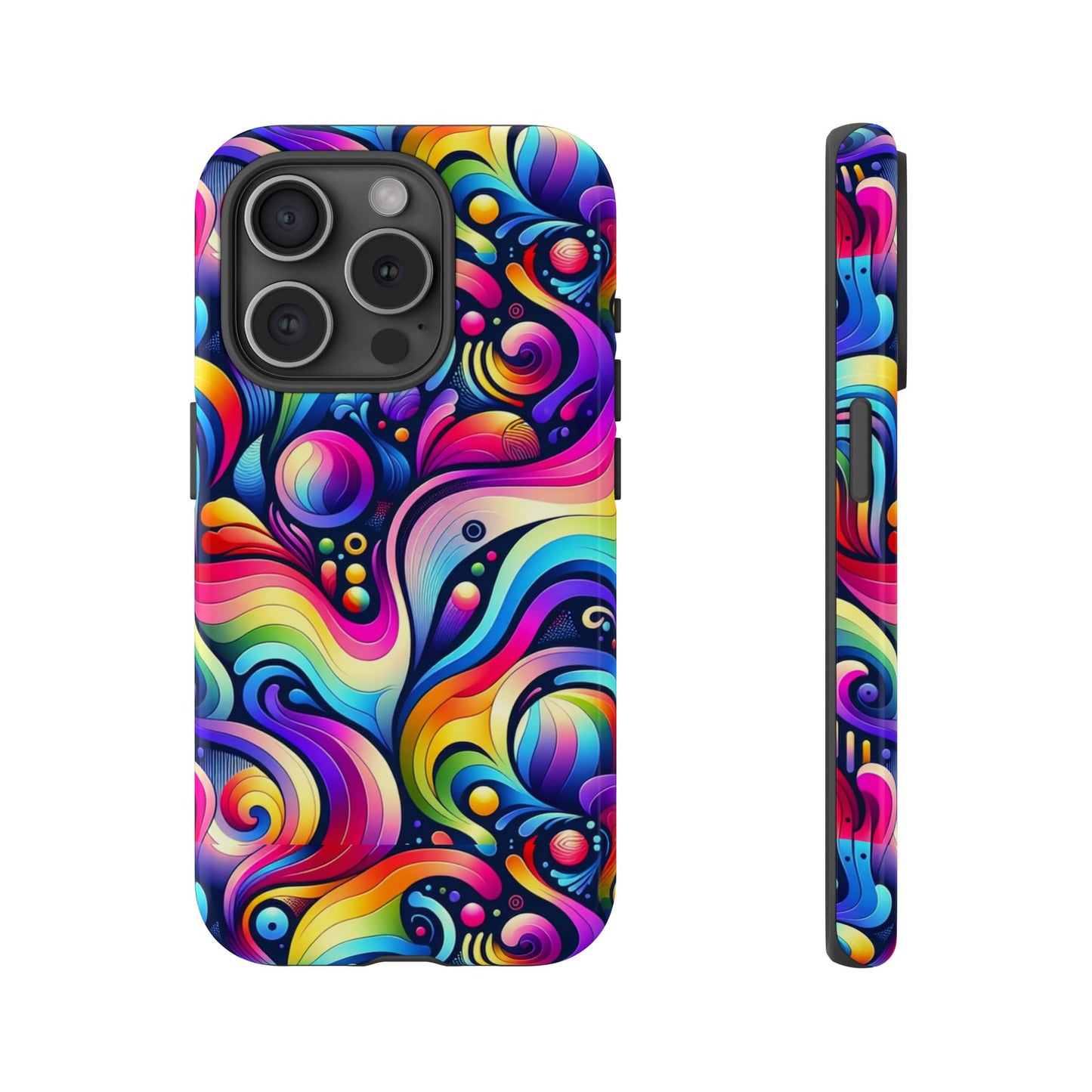pattern image 1 vibrant shockproof phone case with 3d wrap design for anime and comic fans compatible with iphone 13, 14, 15 & 16 – all models including pro, pro max & plus