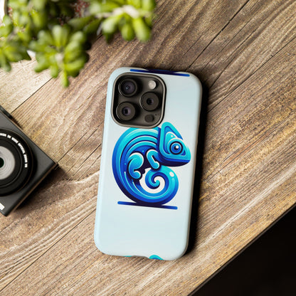 Cool Blue Animal Create 6 Phone Case with 3D Wrap Shockproof TPU Cover for Kids and Teenagers, Anime and Comic Inspired Design