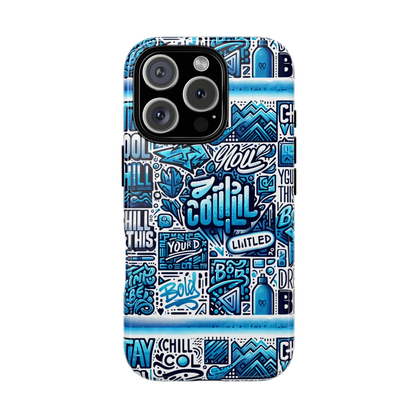 vibrant 3d wrap protective phone case in blue alphabet design for stylish protection and creative expression compatible with iphone 13, 14, 15 & 16 – all models including pro, pro max & plus