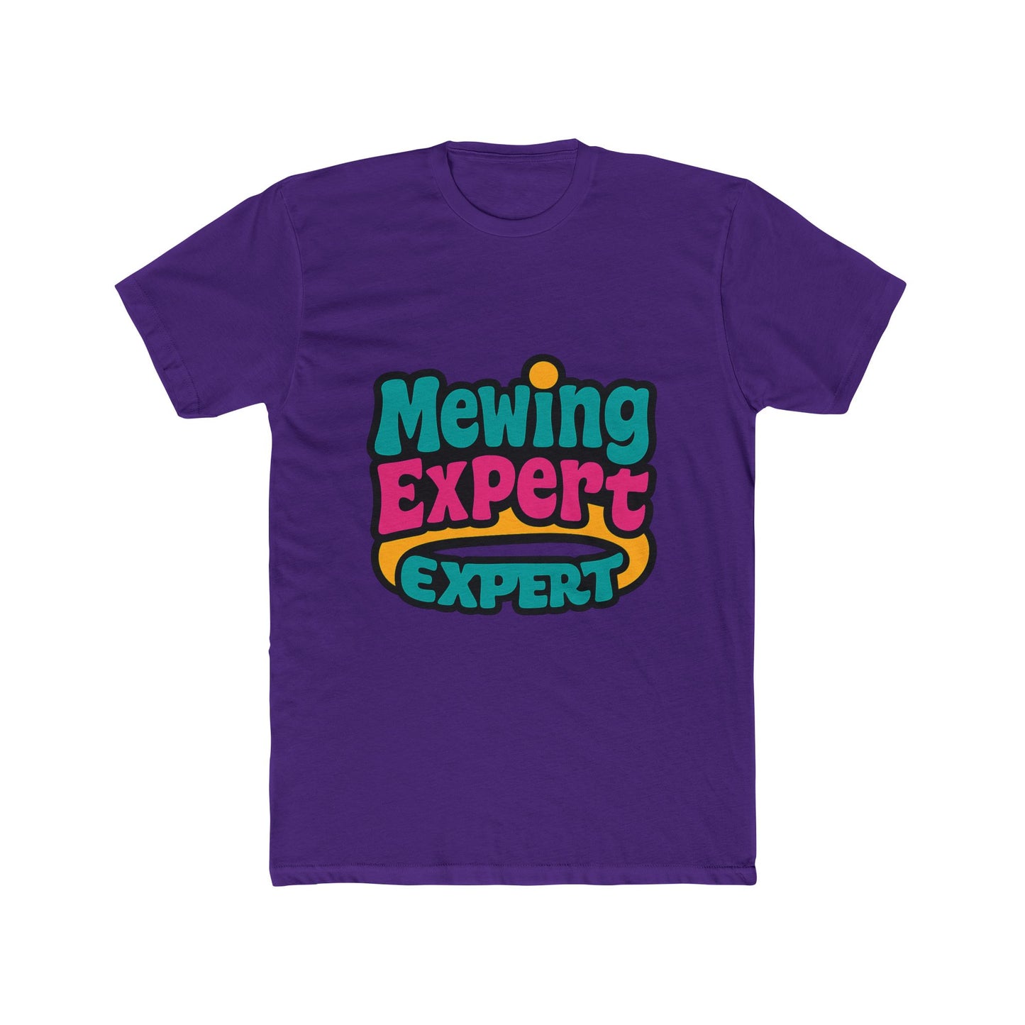 mewing expert unisex t-shirt - alphabet design, multicolor, casual wear, comfortable tee for men and women, stylish and trendy clothing, perfect gift idea, premium quality