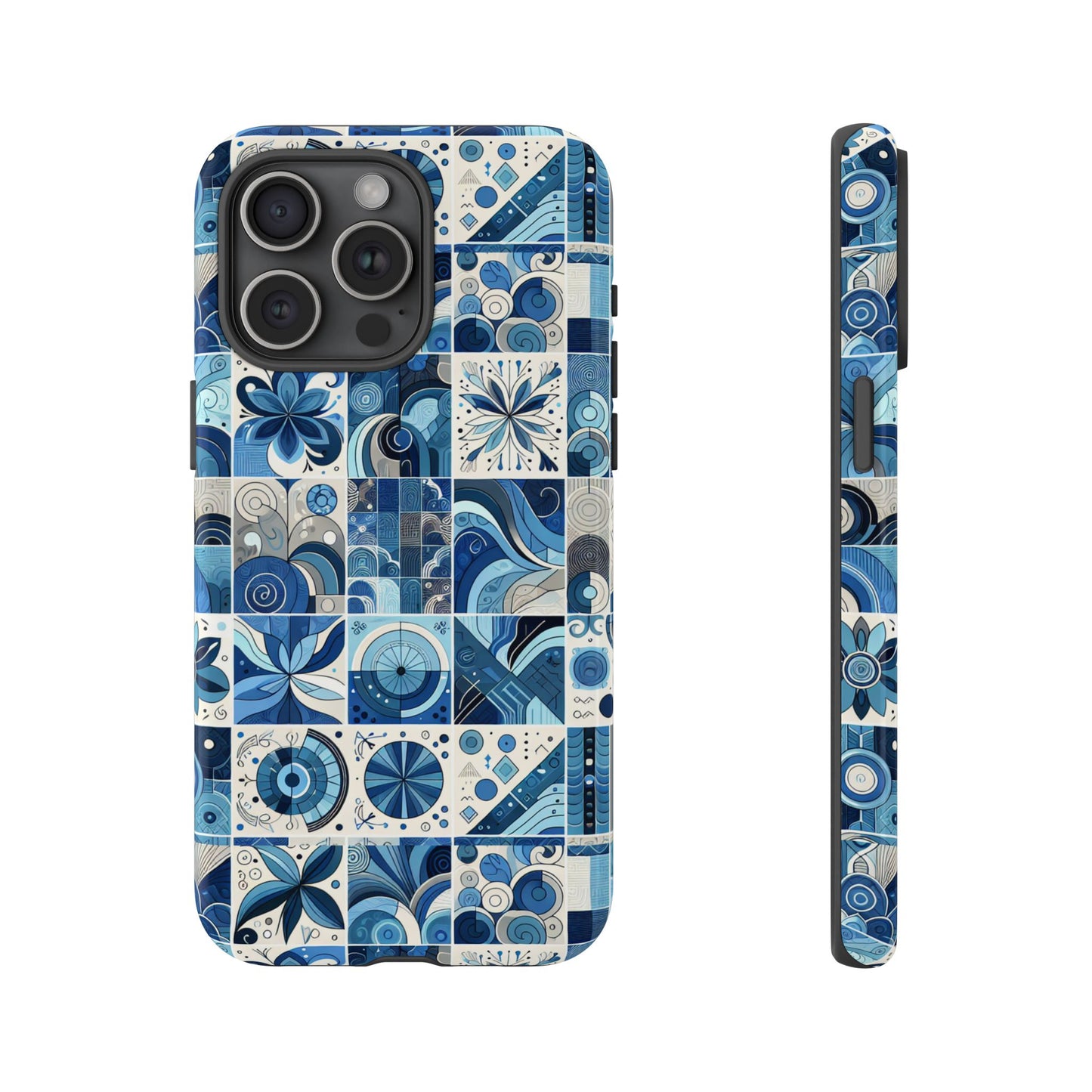 pattern image 9 vibrant 3d phone case for anime and comic fans - stylish shockproof cover with artistic mosaic design, compatible with iphone 13, 14, 15 & 16 – all models including pro, pro max & plus