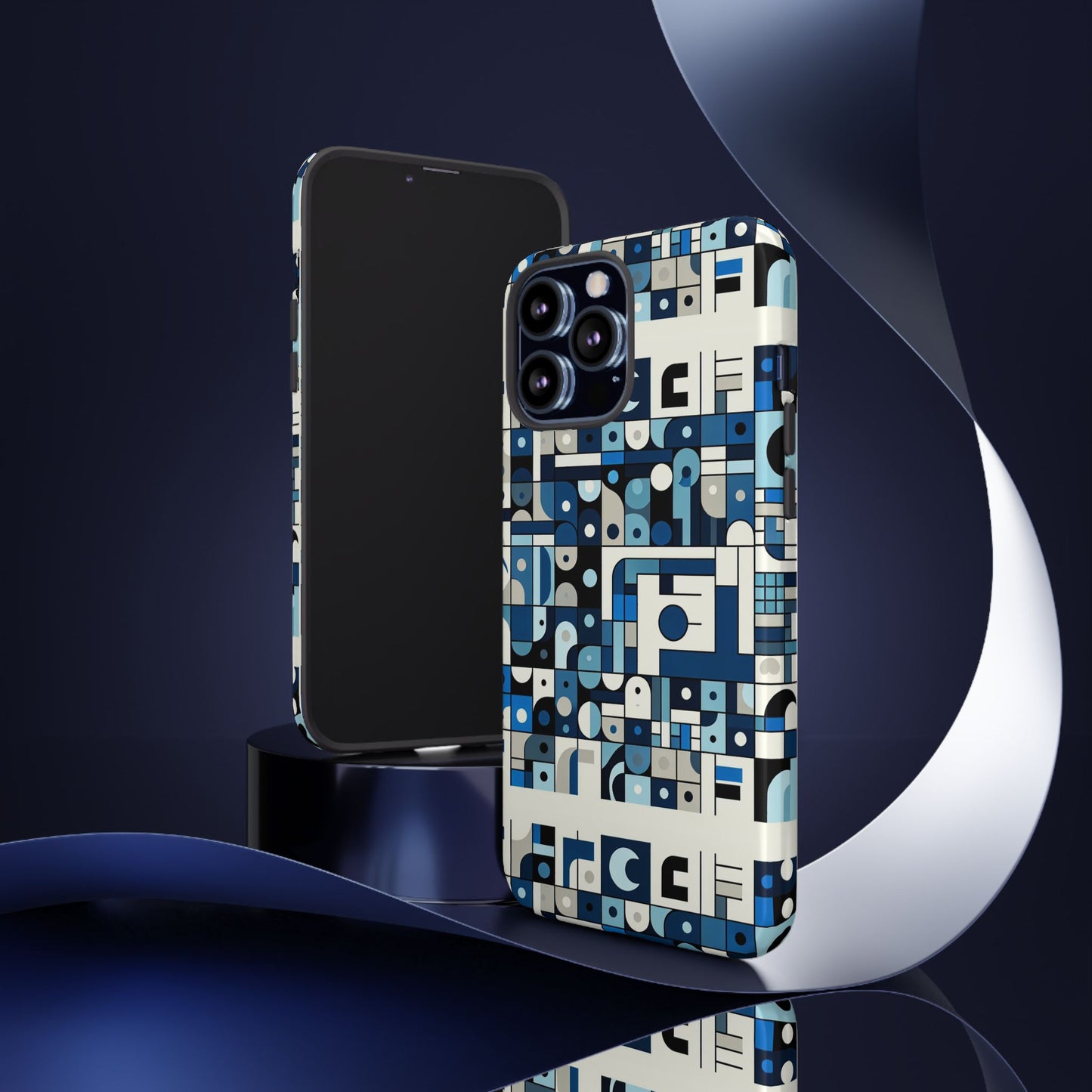 blue alphabet f letter phone case for smartphones, durable shockproof tpu cover with vivid 3d wrap design for tech enthusiasts and anime fans