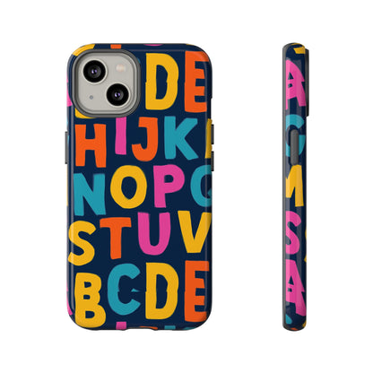 Multicolour Alphabet 3D Wrap Protective Phone Case for Unique Style and Playful Expression Compatible with iPhone 13, 14, 15 & 16 – All Models Including Pro, Pro Max & Plus