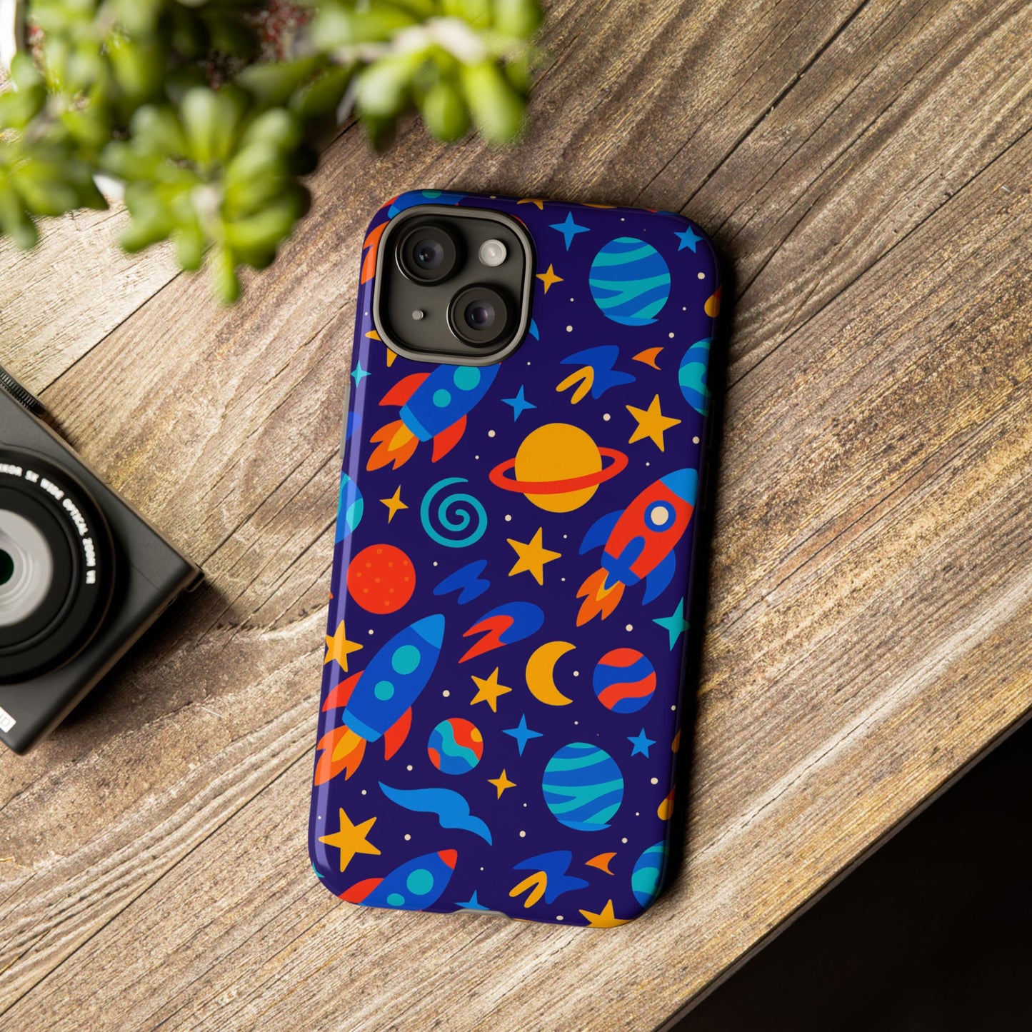 vibrant space theme protective phone case with 3d wrap design for unique expression compatible with iphone 13, 14, 15 & 16 – all models including pro, pro max & plus