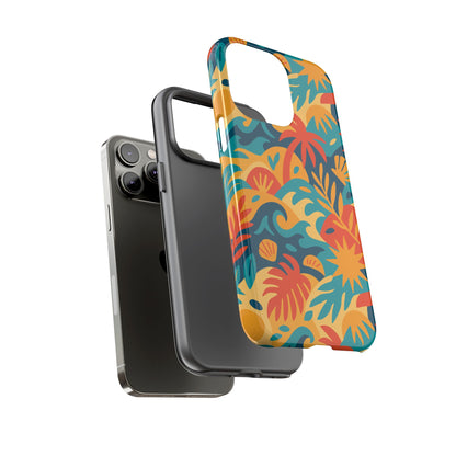 Vibrant Tropical Phone Case for Stylish Protection with 3D Wrap Design – Unisex Fashion Accessory Compatible with iPhone 13, 14, 15 & 16 – All Models Including Pro, Pro Max & Plus