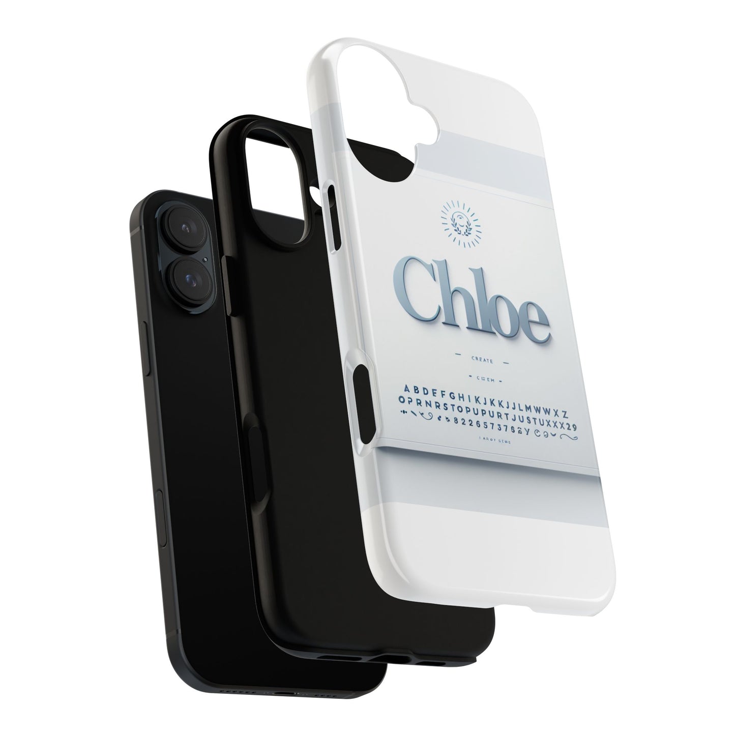 vibrant 3d protective phone case with playful blue alphabet design stylish accessory for self-expression compatible with iphone 13, 14, 15 & 16 – all models including pro, pro max & plus