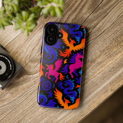 Vibrant 3D Fantasy Design Protective Phone Case for Stylish Protection Compatible with iPhone 13, 14, 15 & 16 – All Models Including Pro, Pro Max & Plus