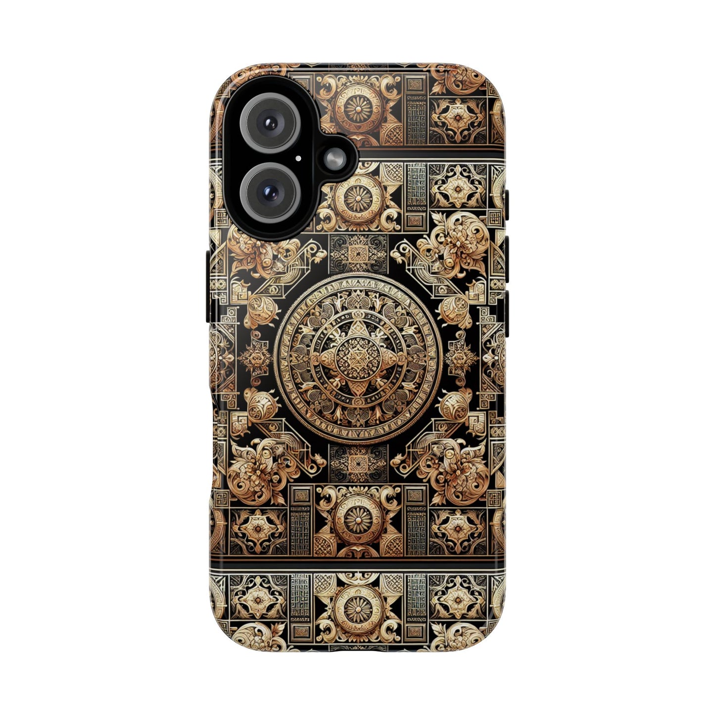 pattern image 8 vibrant shockproof phone case for anime and comic fans with ornate baroque design compatible with iphone 13, 14, 15 & 16 – all models including pro, pro max & plus