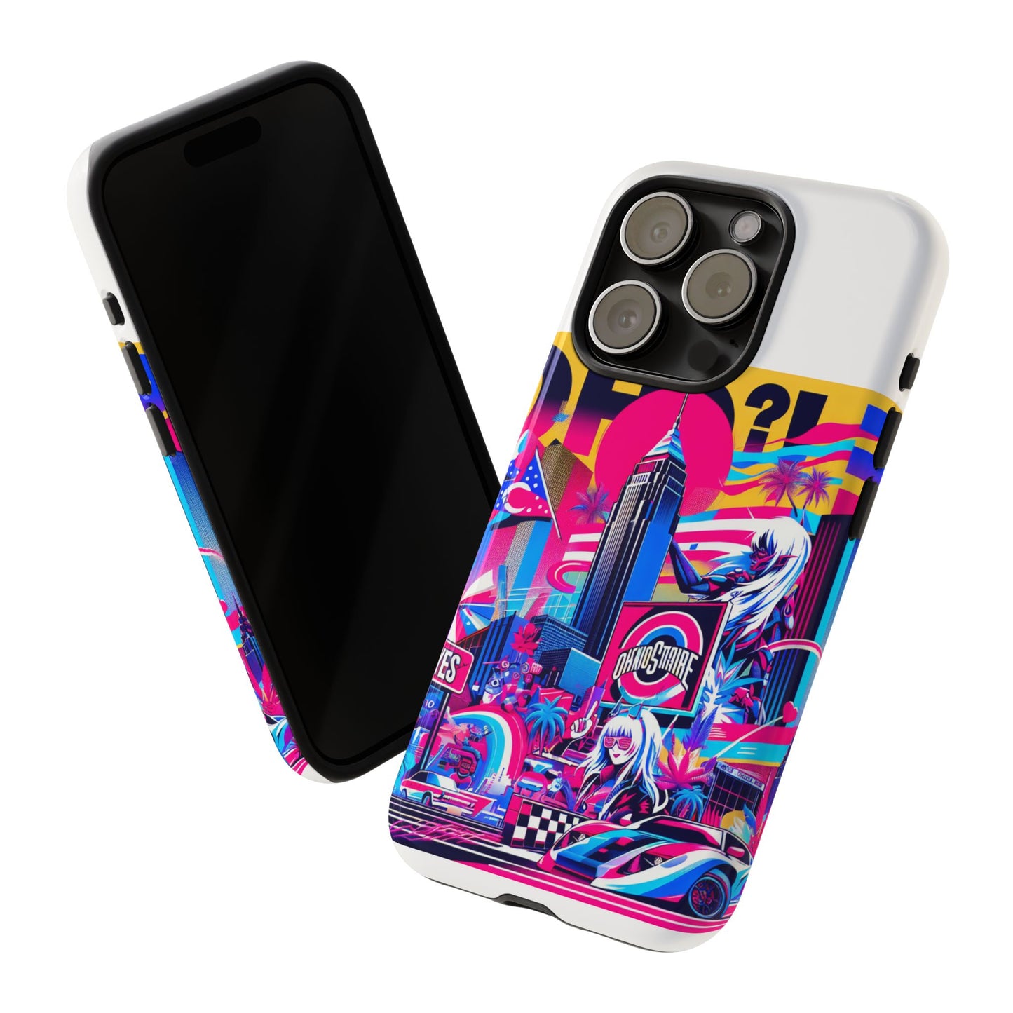 ohio more like oh-yes protective phone case for smartphones, 3d wrap design, uv protected, shock absorbing, ideal gift for anime and comic lovers