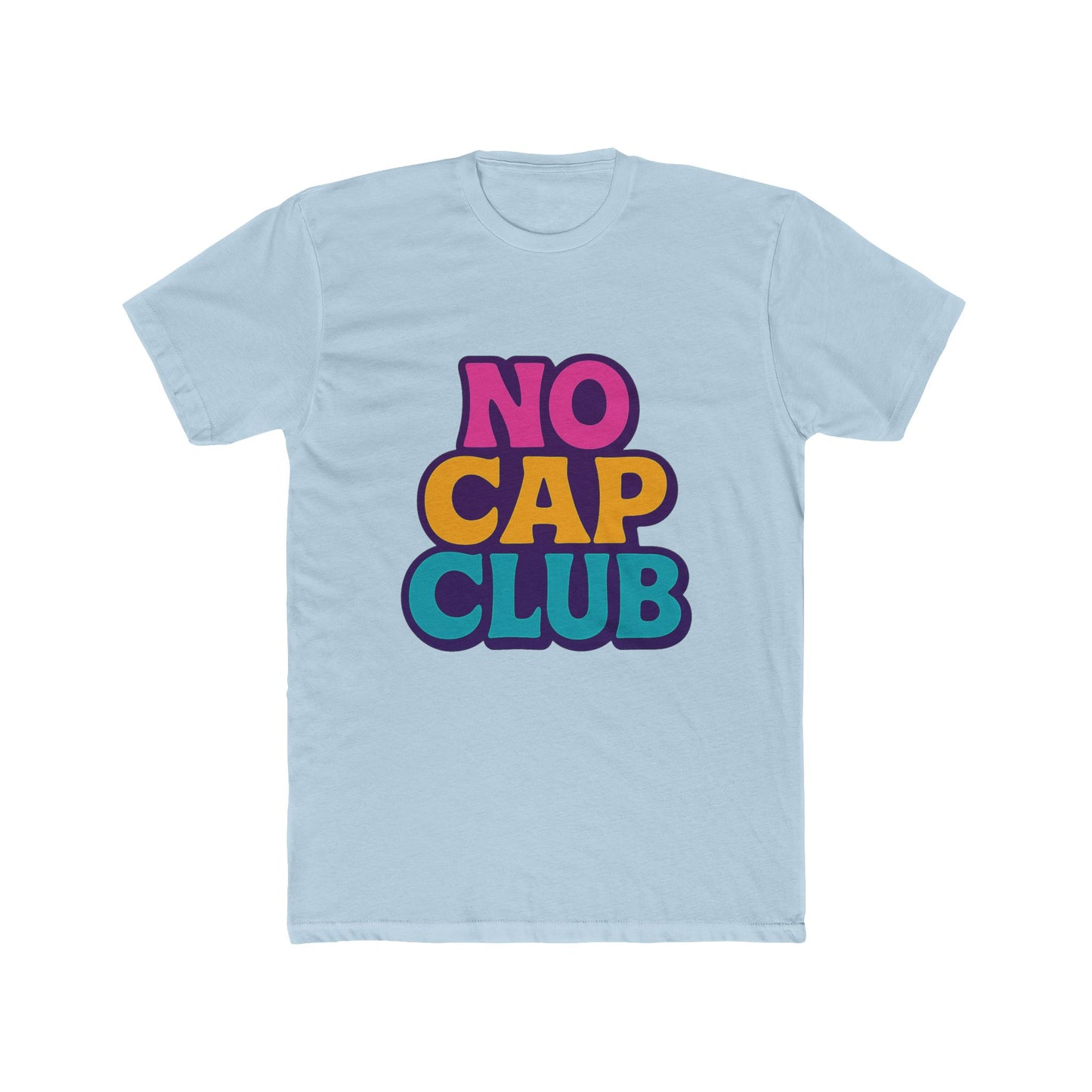 no cap club unisex t-shirt - multicolor meme graphic tee for casual wear, fun & trendy fashion