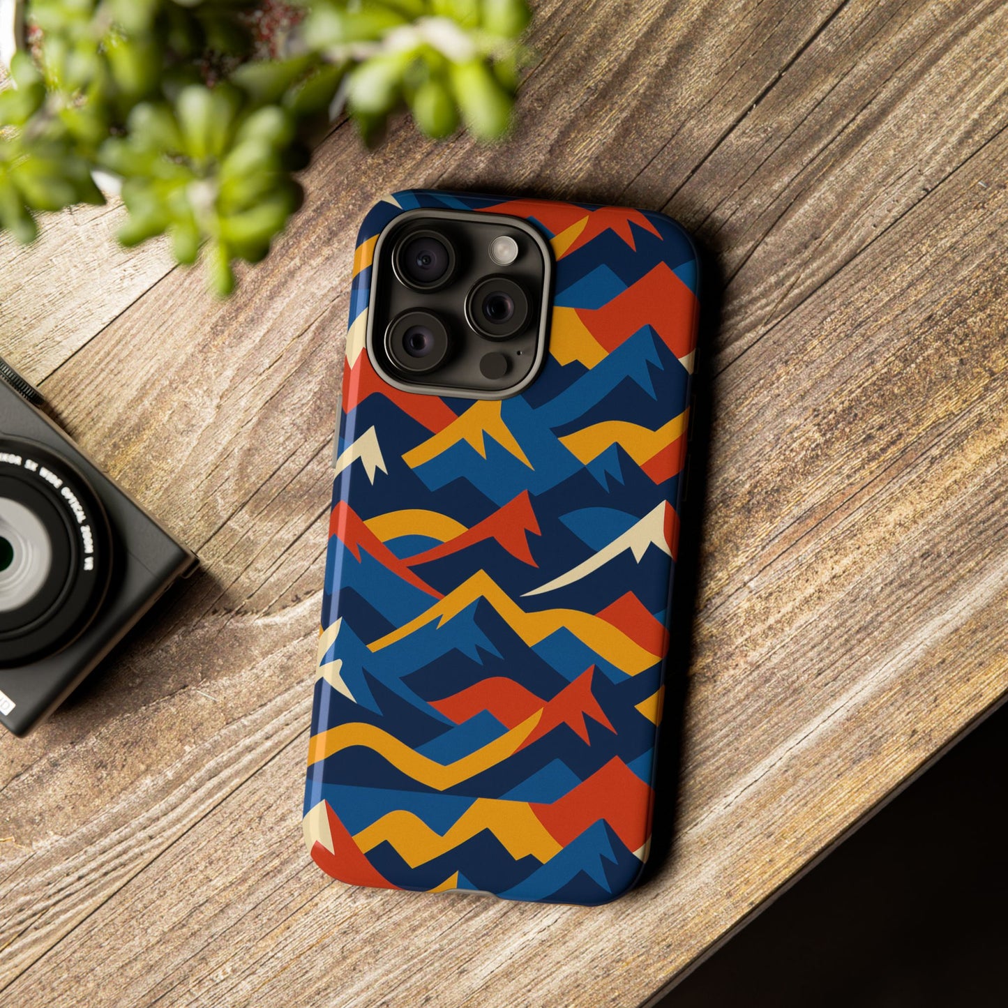 vibrant 3d mountain design protective phone case for unique accessory lovers compatible with iphone 13, 14, 15 & 16 – all models including pro, pro max & plus