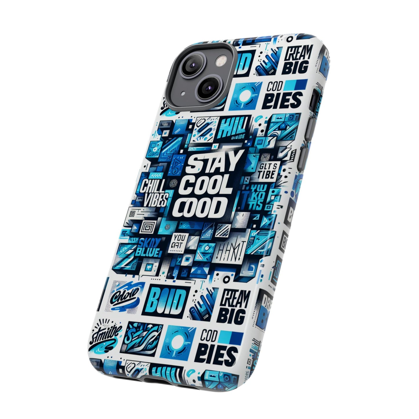 blue pattern image 29 vibrant 3d wrap phone case for men and women shockproof silicone protective cover with uv resistance and glossy or matte finish