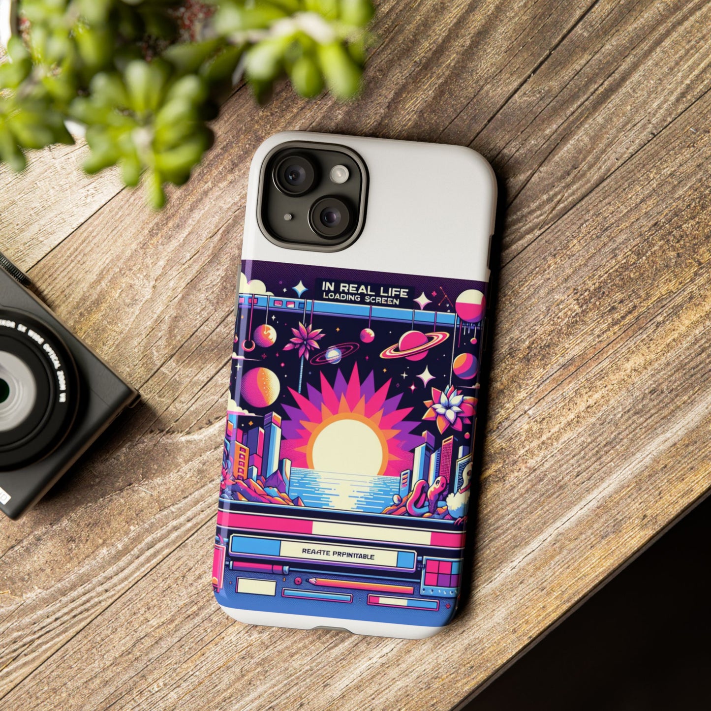 irl loading screen 3d wrap protective phone case for anime fans