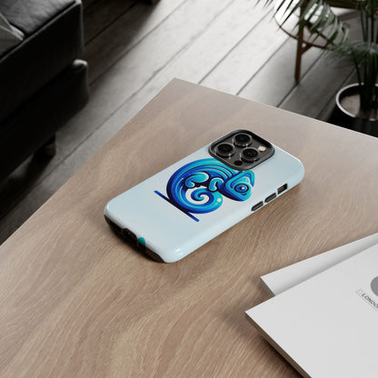 Cool Blue Animal Create 6 Phone Case with 3D Wrap Shockproof TPU Cover for Kids and Teenagers, Anime and Comic Inspired Design