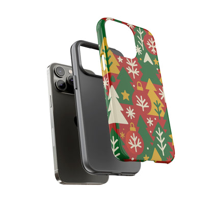 Multicolour Christmas Tree 3D Wrap Phone Case - Fun Festive Holiday Design for Unique Accessories Compatible with iPhone 13, 14, 15 & 16 - all models including Pro, Pro Max & Plus