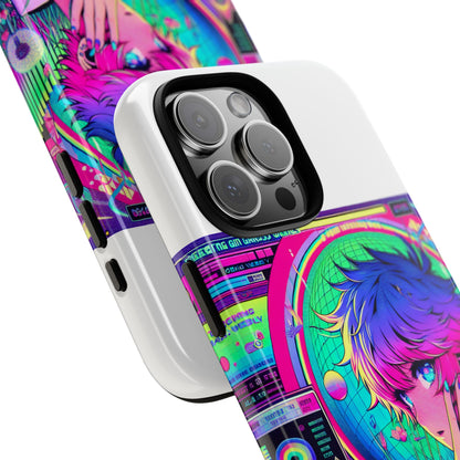 Touching Grass Weekly Vibrant Protective Phone Case for Smartphones, Retro Anime Design, Shock Absorbent TPU, UV Protected, Unique Gift for Tech Enthusiasts