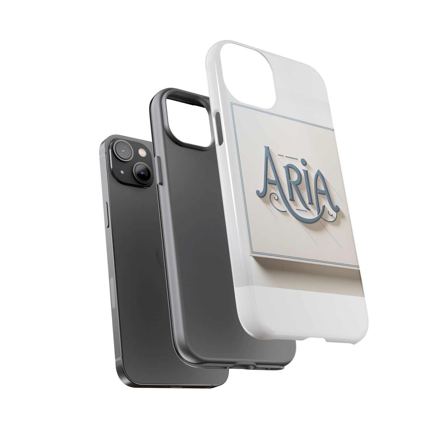 3d textured phone case in elegant blue and white design for stylish protection compatible with iphone 13, 14, 15 & 16 – all models including pro, pro max & plus