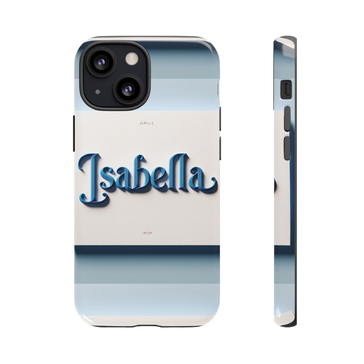 name isabella blue phone case with 3d wrap and vibrant anime inspired design for stylish protection and personalised smartphone accessory