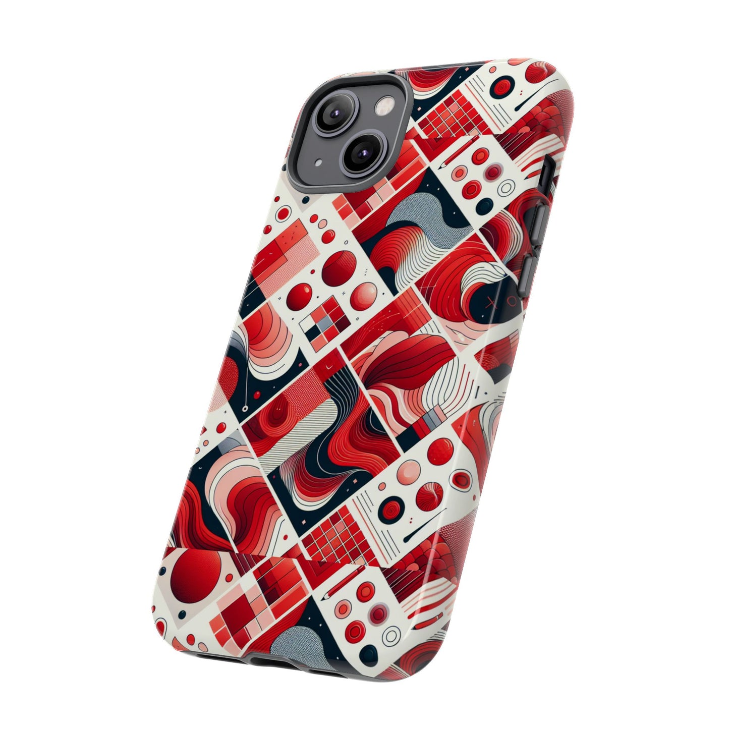 pattern image 7 vibrant 3d wrap phone case for anime and comic fans - bold geometric design for stylish protection compatible with iphone 13, 14, 15 & 16 – all models including pro, pro max & plus