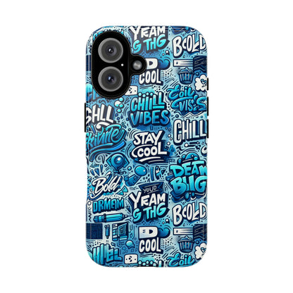 Vibrant 3D Wrap Protective Phone Case with Playful Blue Design for Stylish Protection Compatible with iPhone 13, 14, 15 & 16 – All Models Including Pro, Pro Max & Plus