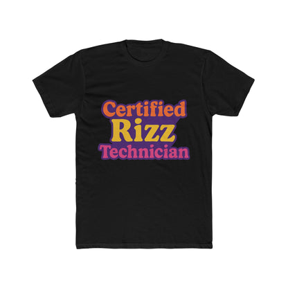 Certified Rizz Technician Unisex T-Shirt - Funny Meme Graphic Tee for Men & Women - Multicolor Design